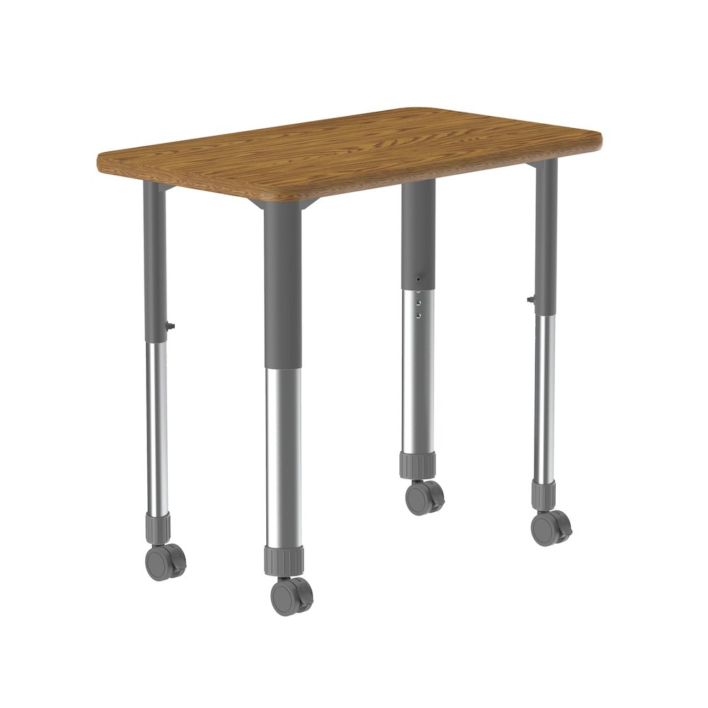 Deluxe High Pressure Collaborative Desk with Casters 34x20". Picture 8