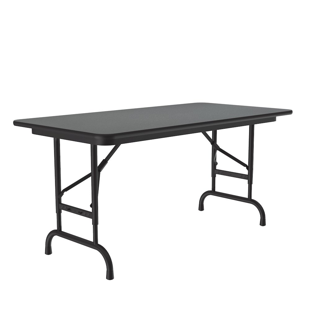 Adjustable Height High Pressure Top Folding Table 24x48". Picture 1