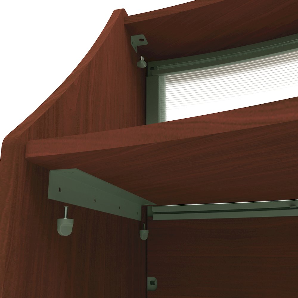 Reception Desk W/ Polycarbonate Cherry. Picture 13