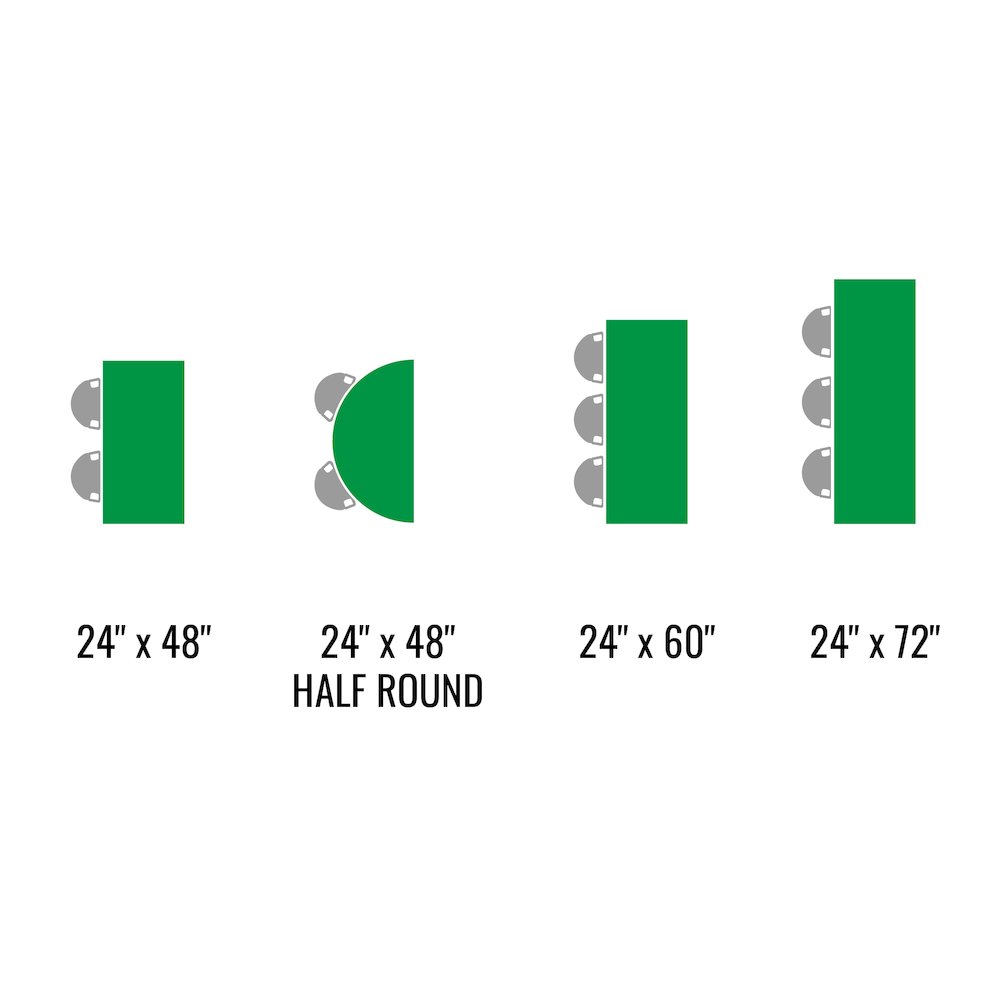 Deluxe High Pressure Top Flip Top Table 24x72". Picture 15