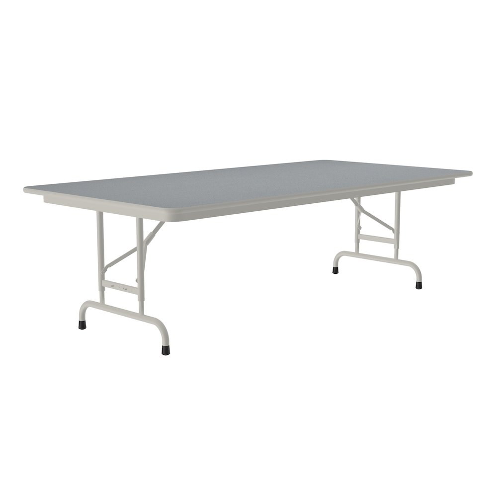 Adjustable Height Thermal Fused Laminate Top Folding Table 36x72". Picture 9