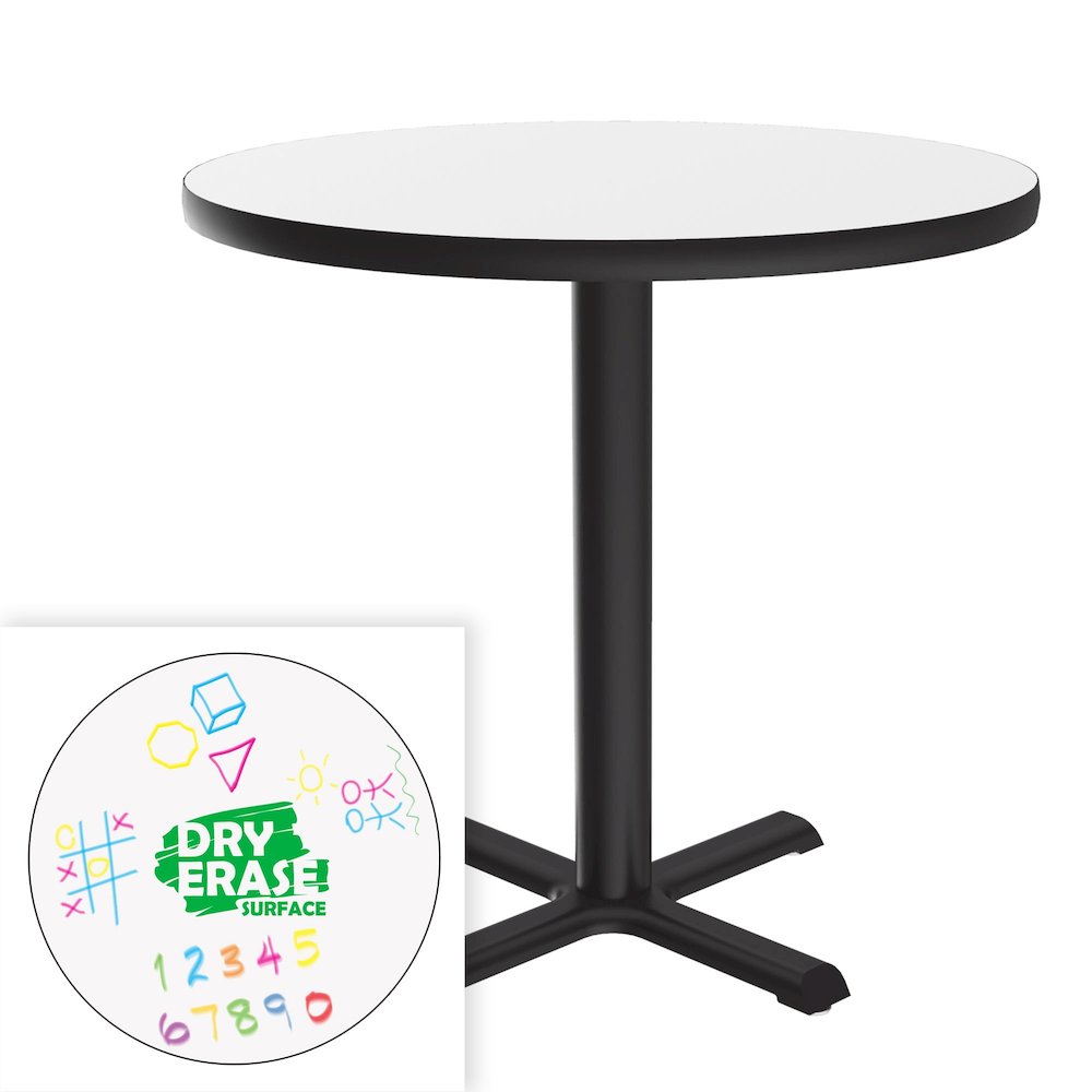 Markerboard-Dry Erase Table Height Café and Breakroom Table 30x30. Picture 4