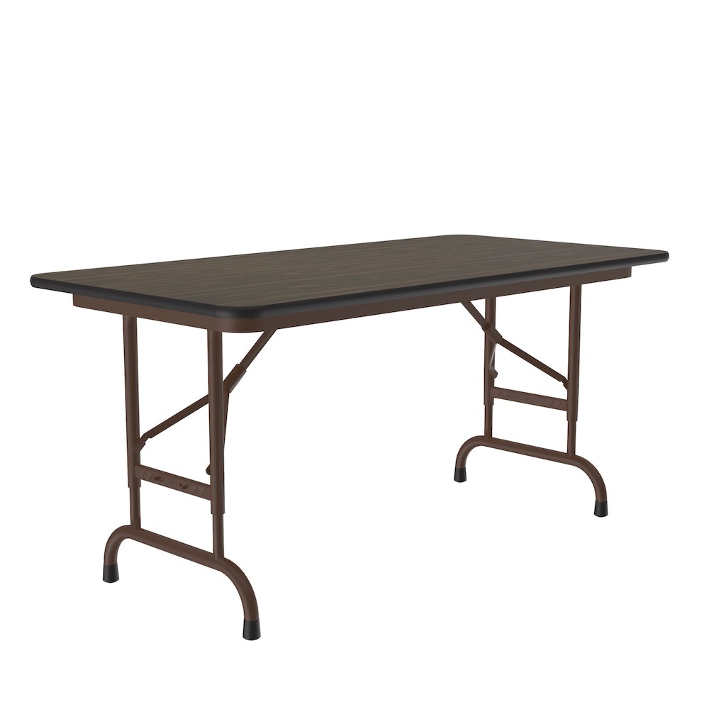 Adjustable Height Econoline Melamine Top Folding Table 24x48". Picture 1