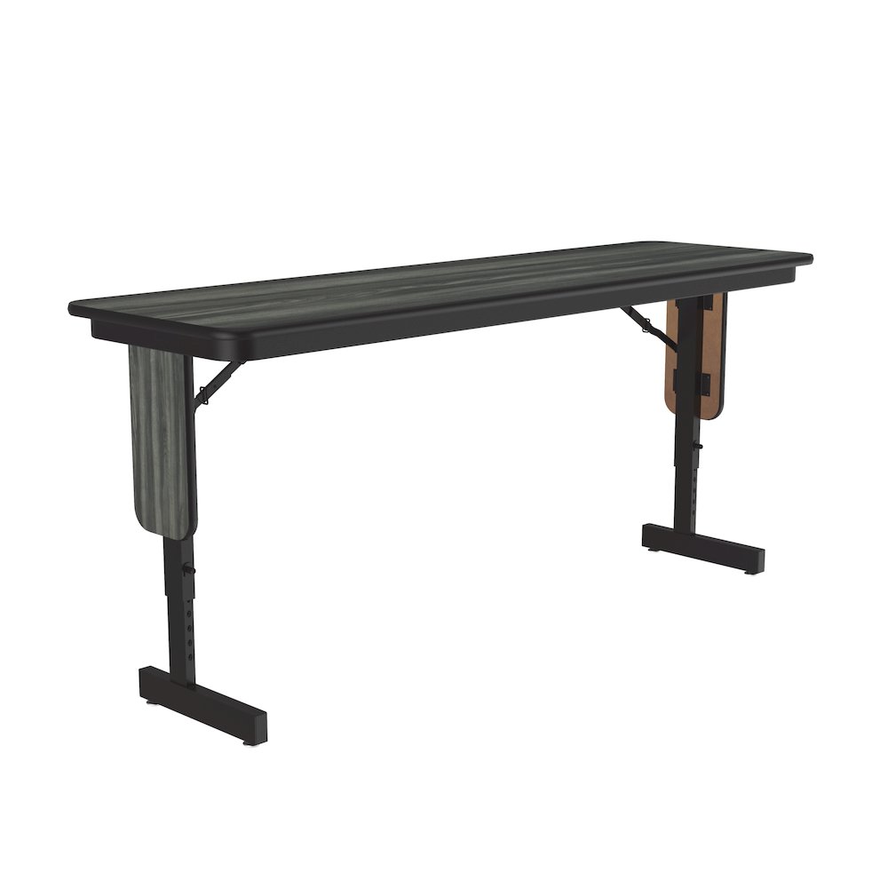 Adjustable Height Deluxe High-Pressure Folding Table with Panel Leg 18x60. Picture 6