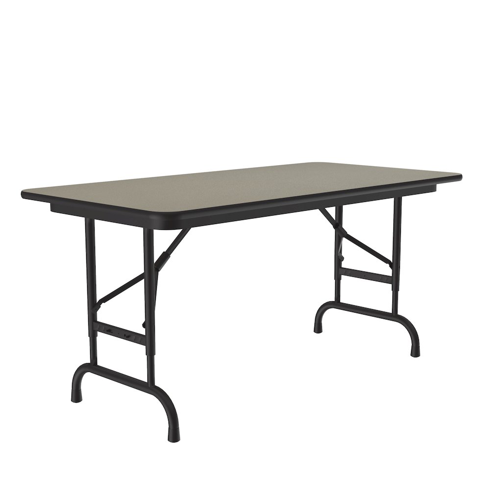 Adjustable Height High Pressure Top Folding Table 24x48". Picture 6