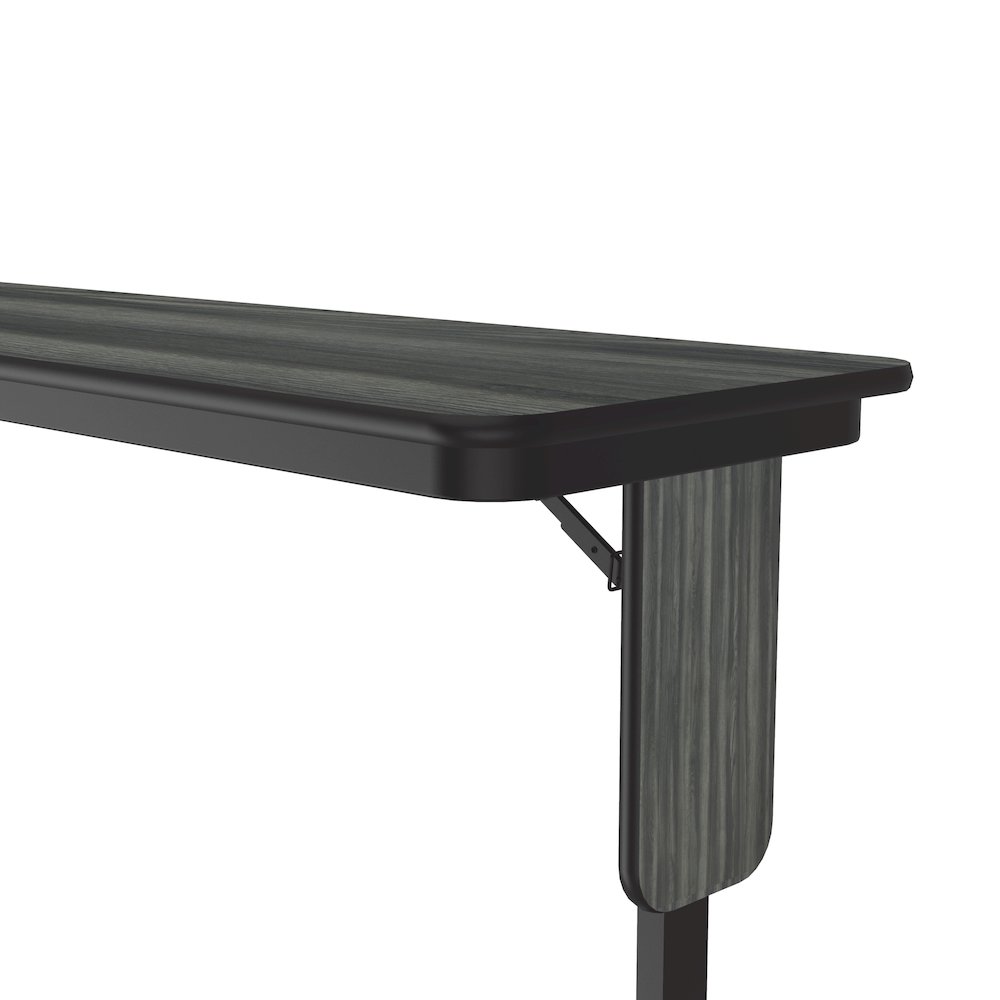 Deluxe High-Pressure Folding Seminar Table with Panel Leg 18x60". Picture 3
