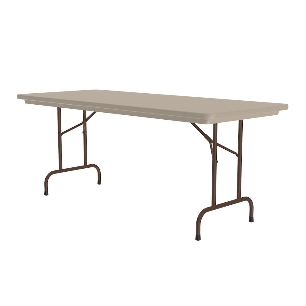 Commercial Blow-Molded Plastic Folding Table 30x60". Picture 5