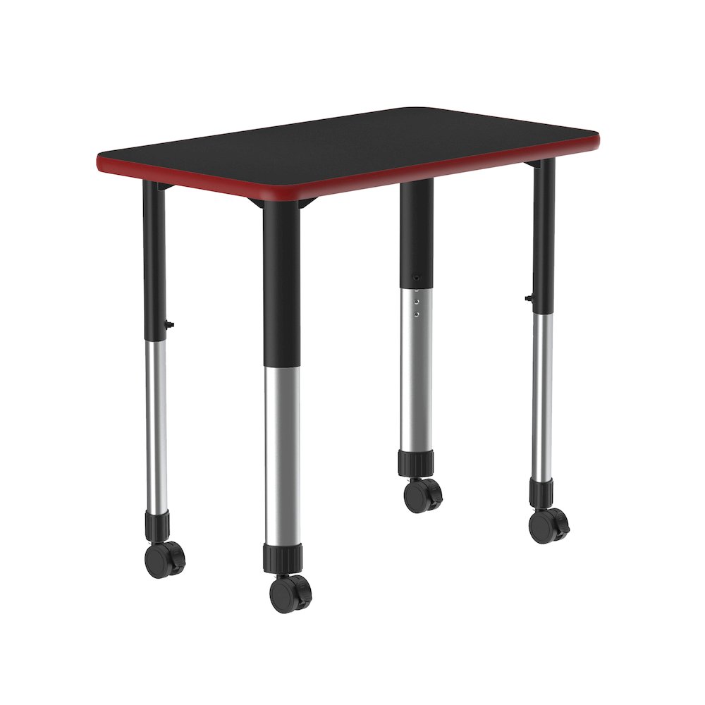 Deluxe High Pressure Collaborative Desk with Casters 34x20". Picture 7