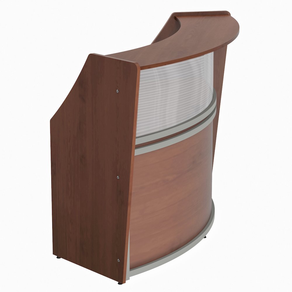 Reception Desk W/ Polycarbonate Cherry. Picture 2