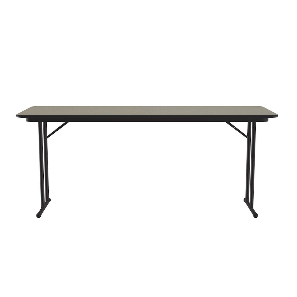Deluxe High-Pressure Folding Seminar Table with Off-Set Leg 24x72". Picture 12