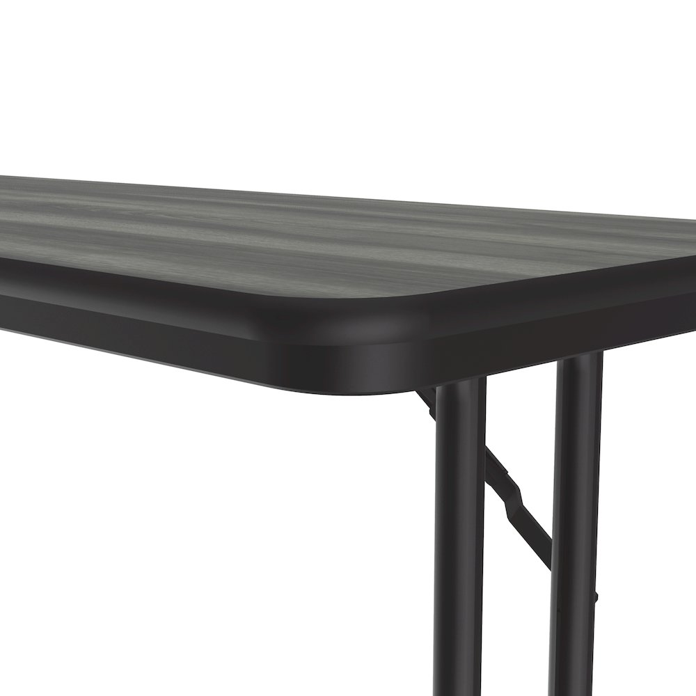 Deluxe High-Pressure Folding Seminar Table with Off-Set Leg 18x60". Picture 12