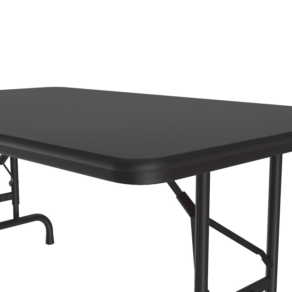 Adjustable Height Thermal Fused Laminate Top Folding Table 30x48". Picture 3