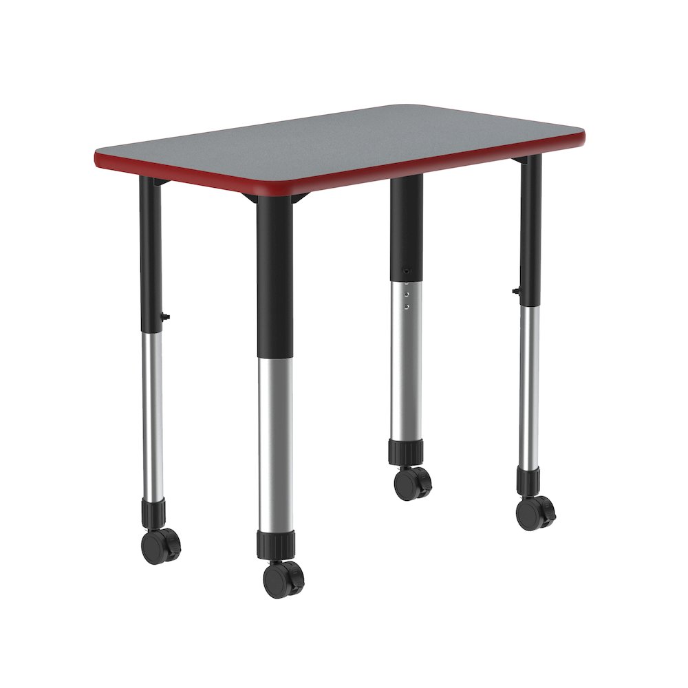 Commercial Lamiante Top Collaborative Desk with Casters 34x20". Picture 7