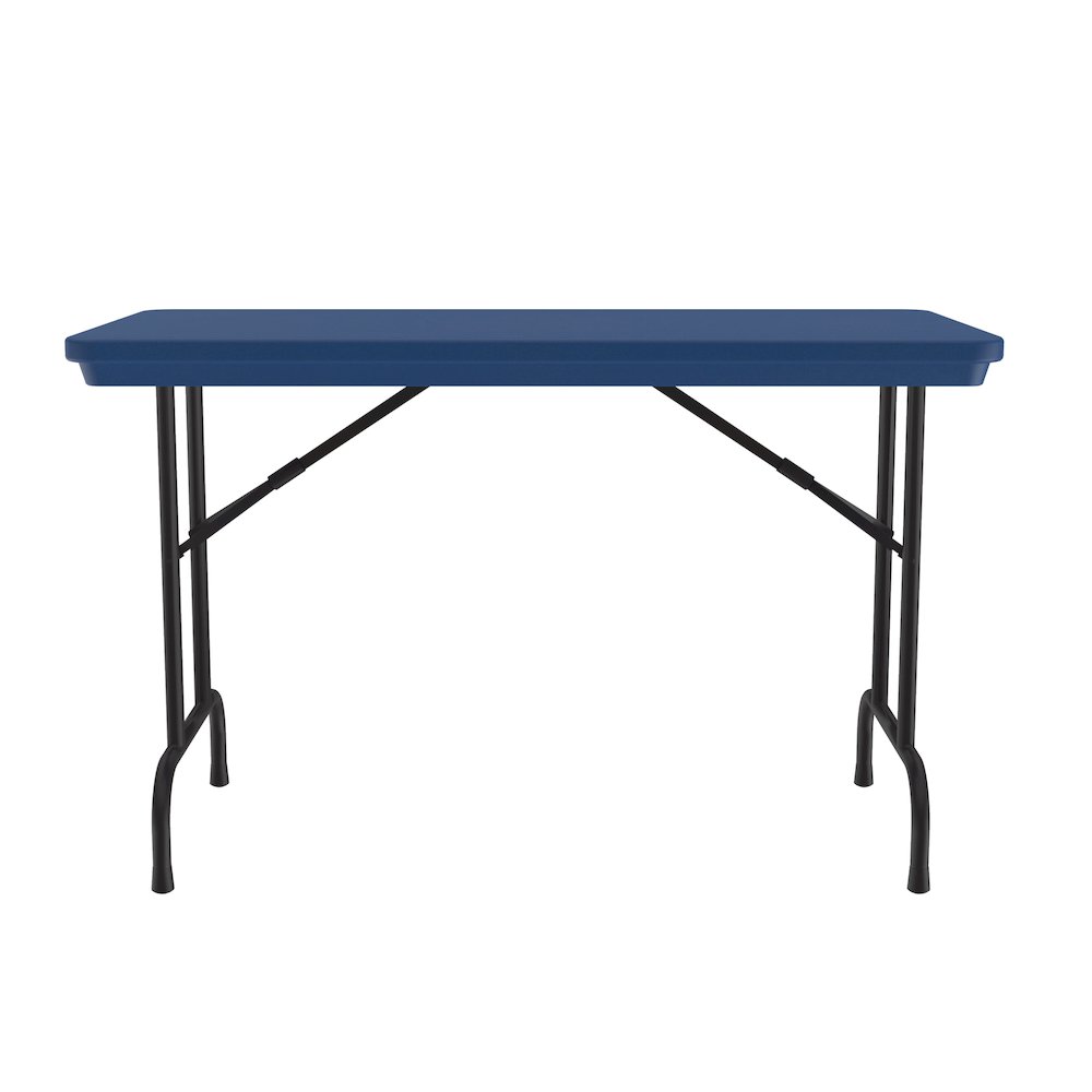 Commercial Blow-Molded Plastic Folding Table 24x48". Picture 4