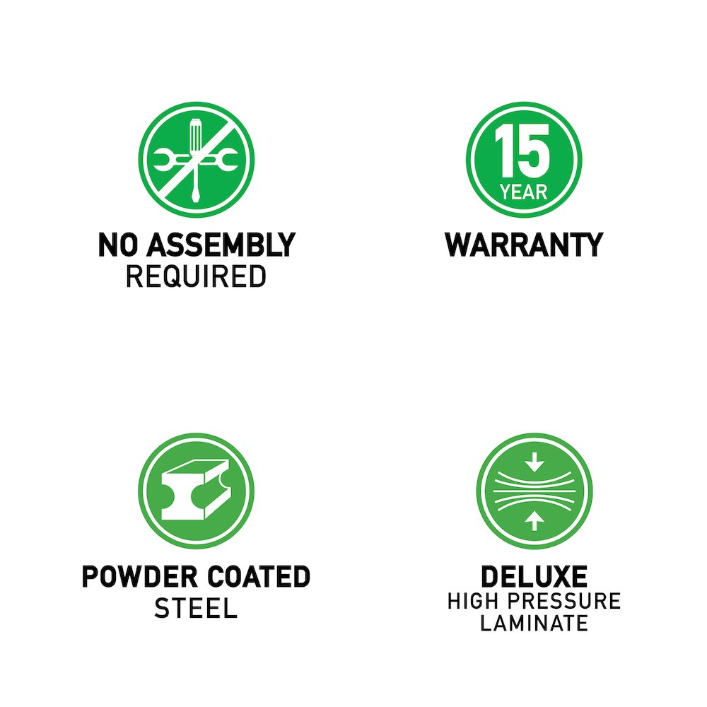 Deluxe High Pressure Top Folding Table 36x72". Picture 14