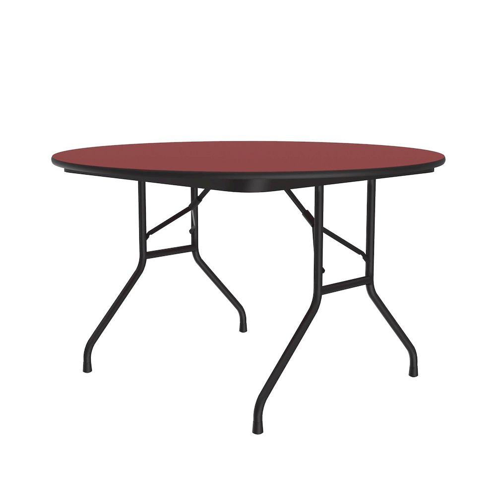 Deluxe High Pressure Top Folding Table 48x48". Picture 1