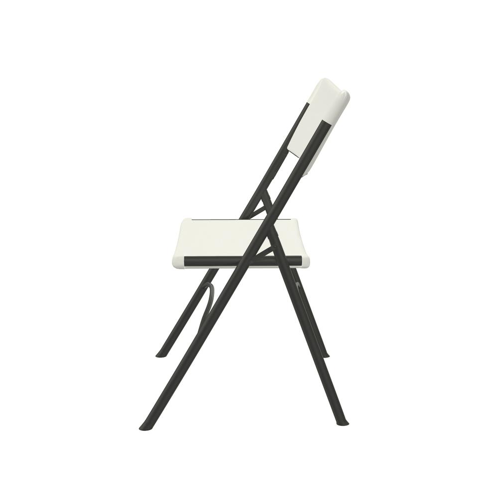 Economy Blow-Molded Plastic Folding Chair  CHAIR, GRAY GRANITE CHARCOAL (pack of 4). Picture 8