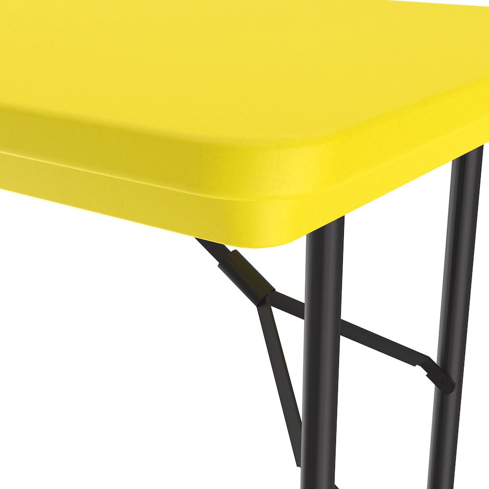 Commercial Blow-Molded Plastic Folding Table 24x48". Picture 7