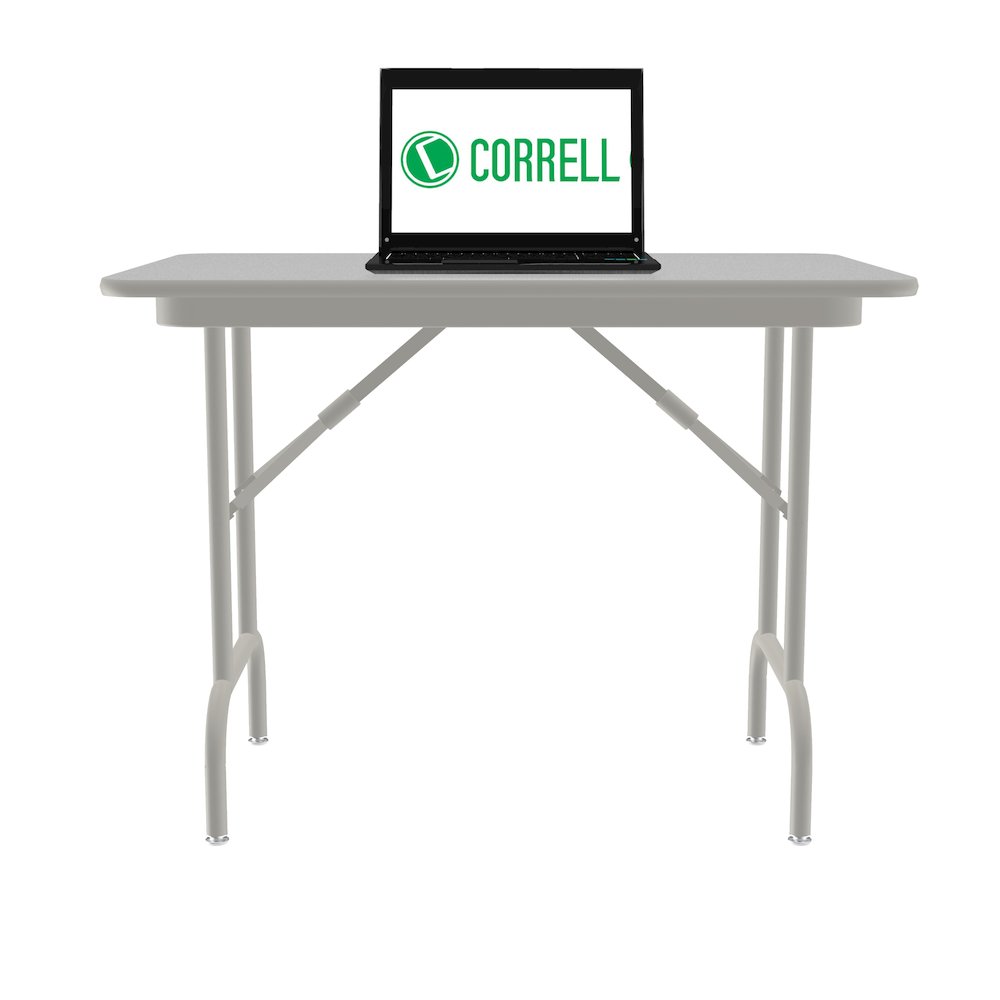 Keyboard Height Melamine Folding Tables 24x48". Picture 9