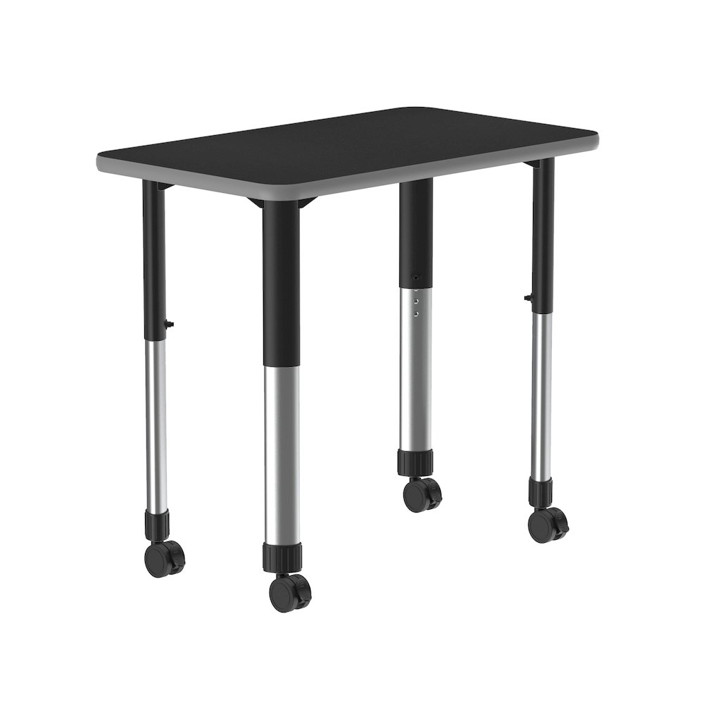 Deluxe High Pressure Collaborative Desk with Casters 34x20". Picture 12