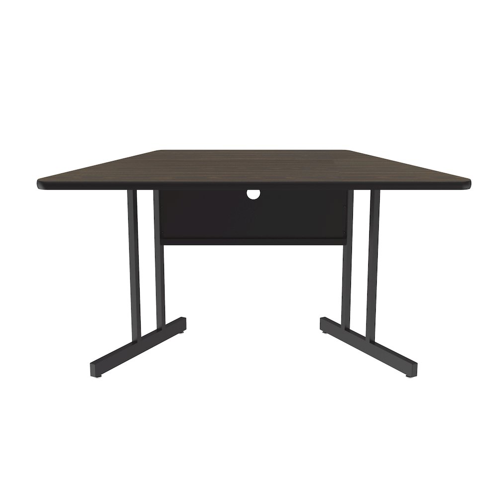 Desk Height Deluxe HIgh-Pressure Top Trapezoid Computer/Student Desks 30x60". Picture 1