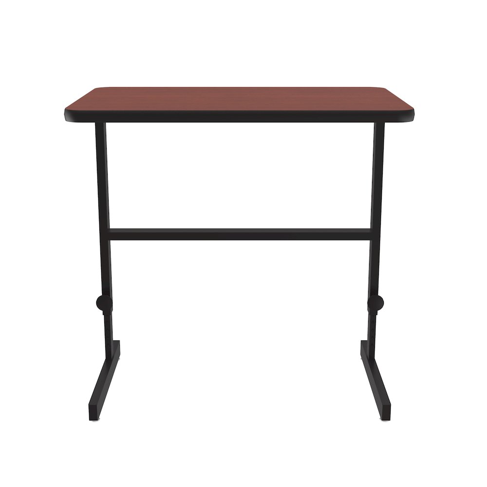 High-Pressure Laminate Top Adjustable Standing  Height Work Station 24x36. Picture 1