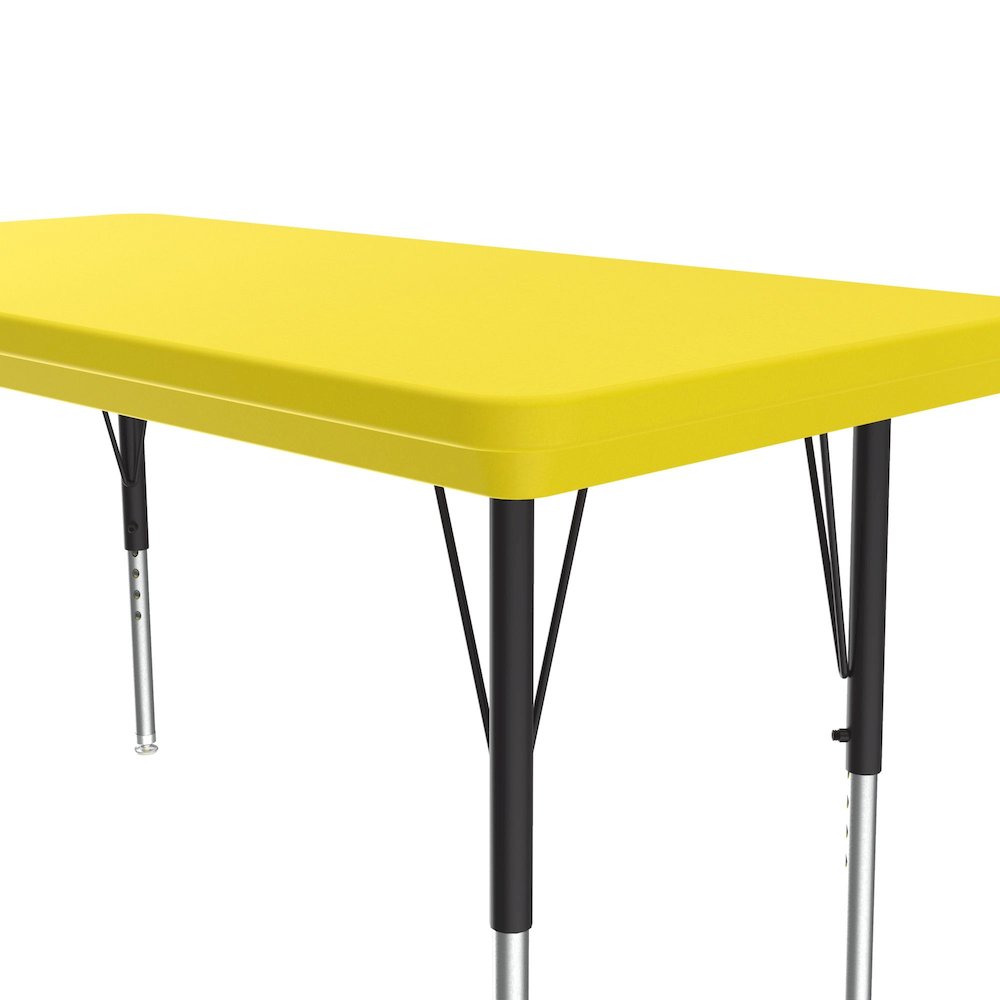 Commercial Blow-Molded Plastic Top Activity Tables 24x48". Picture 8