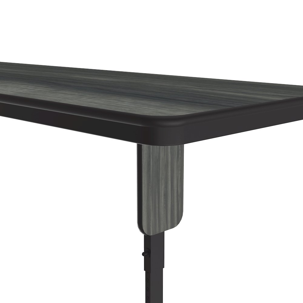 Adjustable Height Deluxe High-Pressure Folding Table with Panel Leg 24x60. Picture 4