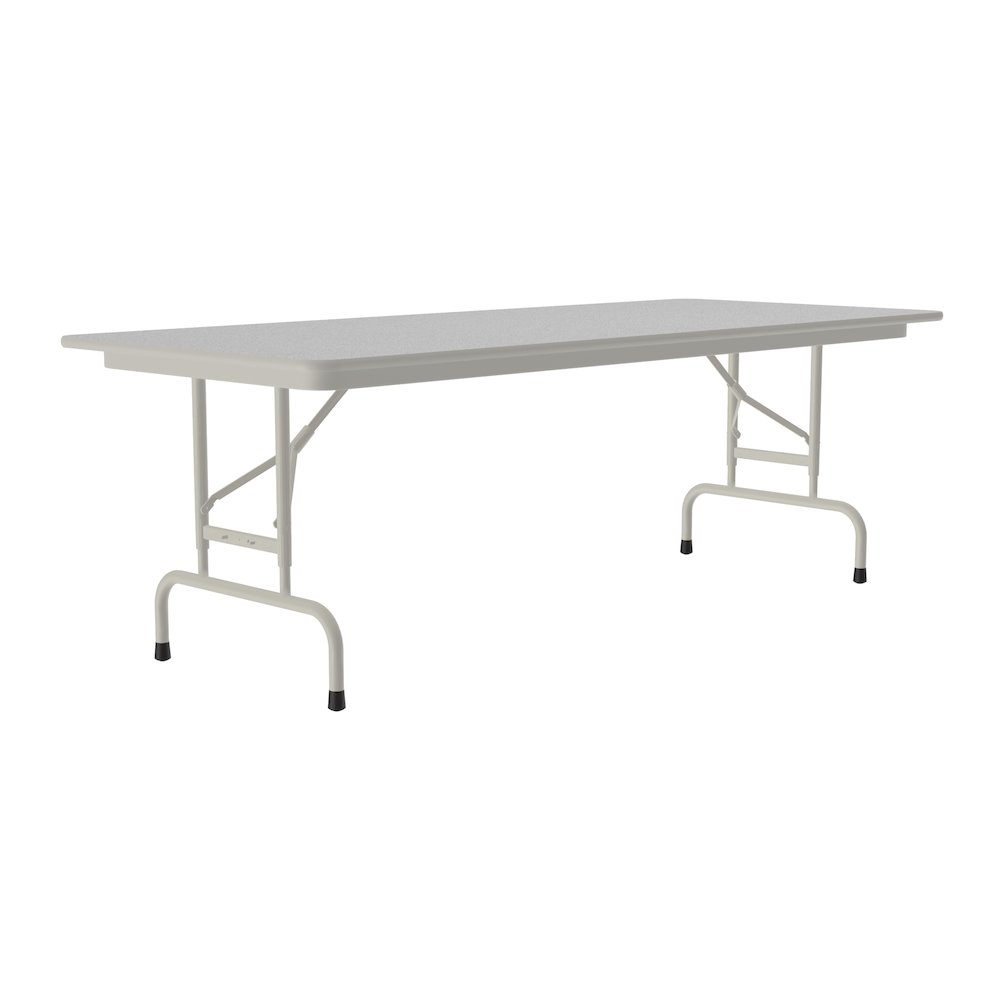Adjustable Height Econoline Melamine Top Folding Table 30x60". Picture 3