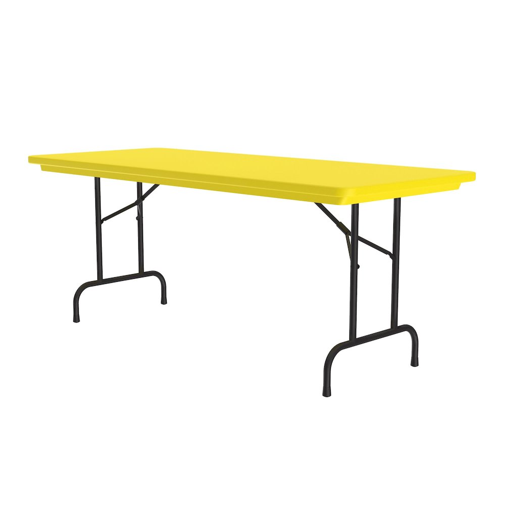 Commercial Blow-Molded Plastic Folding Table 30x60". Picture 3