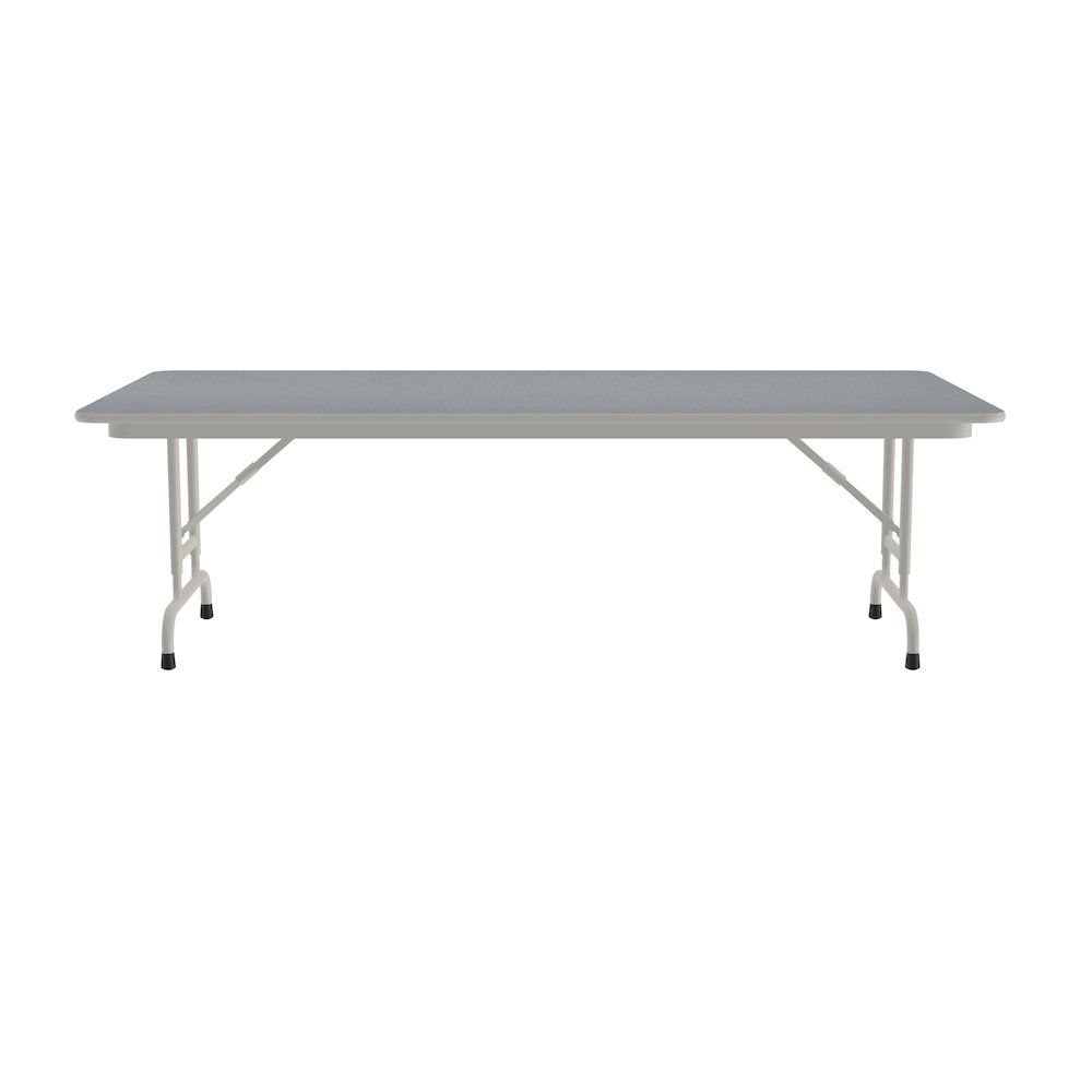 Adjustable Height Thermal Fused Laminate Top Folding Table 36x96". Picture 4