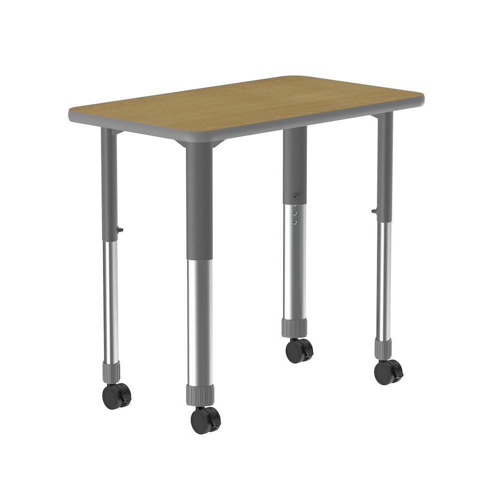 Deluxe High Pressure Collaborative Desk with Casters 34x20". Picture 8