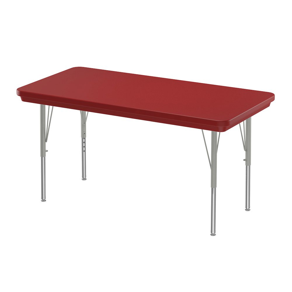 Commercial Blow-Molded Plastic Top Activity Tables 24x48". Picture 1