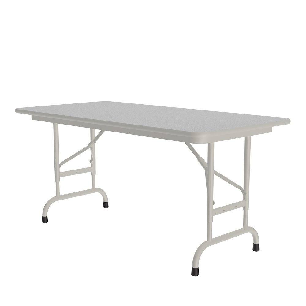 Adjustable Height Econoline Melamine Top Folding Table 24x48". Picture 4