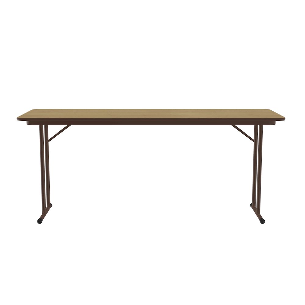 Deluxe High-Pressure Folding Seminar Table with Off-Set Leg 24x72". Picture 6