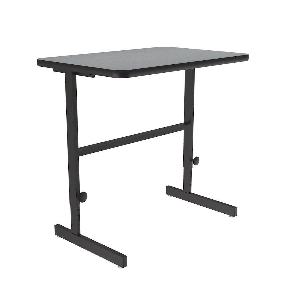 High-Pressure Laminate Top Adjustable Standing  Height Work Station 24x36. Picture 1
