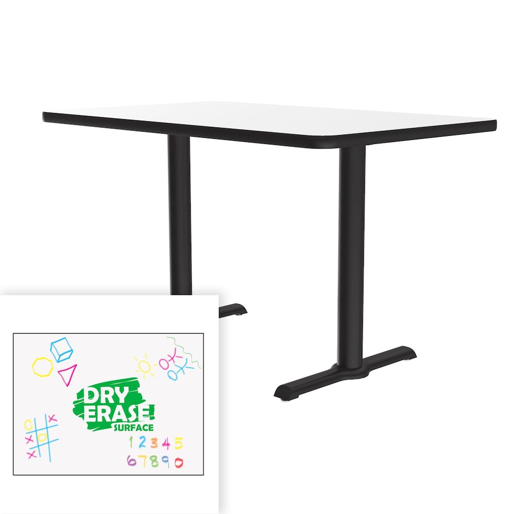 Markerboard-Dry Erase Table Height Café and Breakroom Table 30x48. Picture 8