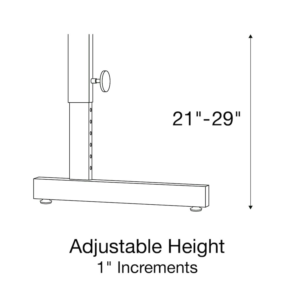 Adjustable Height Deluxe High-Pressure Top Computer/Student Desks  24x36". Picture 9