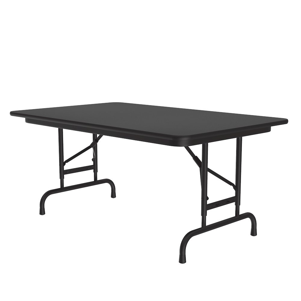 Adjustable Height Thermal Fused Laminate Top Folding Table 30x48". Picture 4