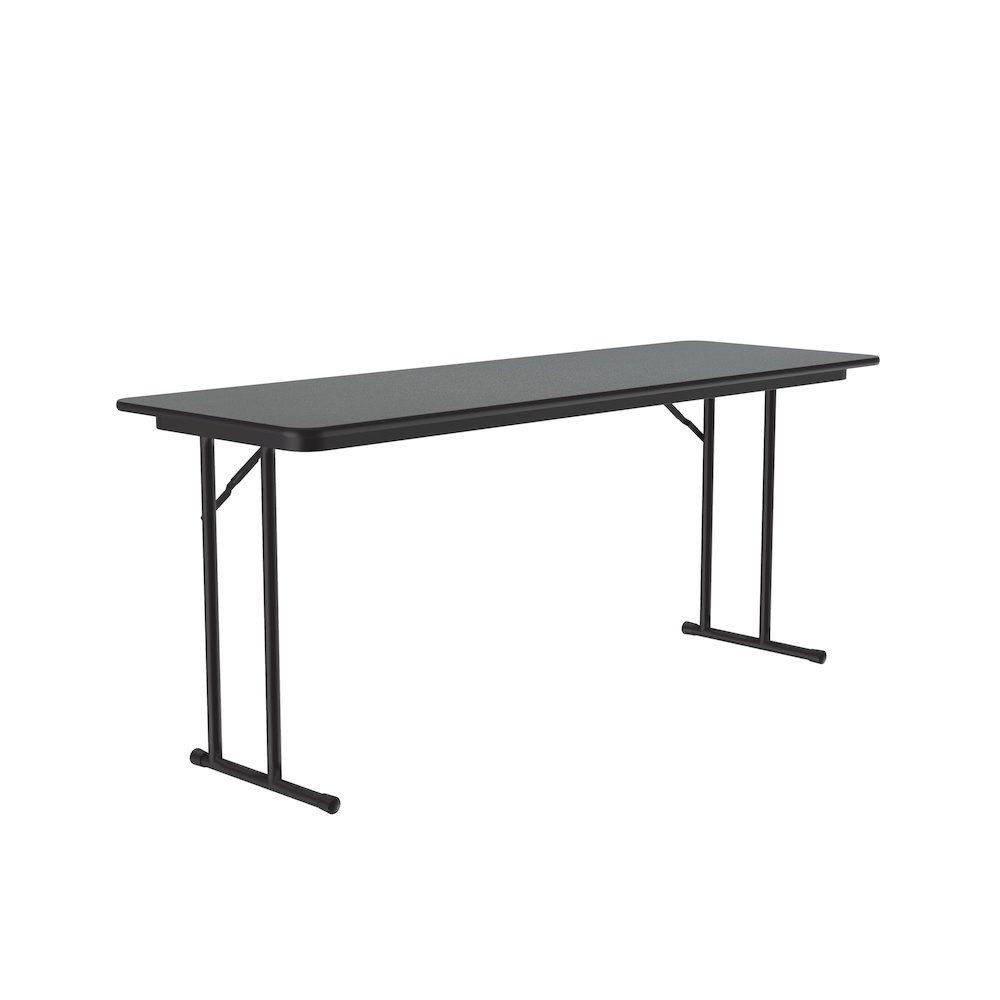 Deluxe High-Pressure Folding Seminar Table with Off-Set Leg 24x72". Picture 8