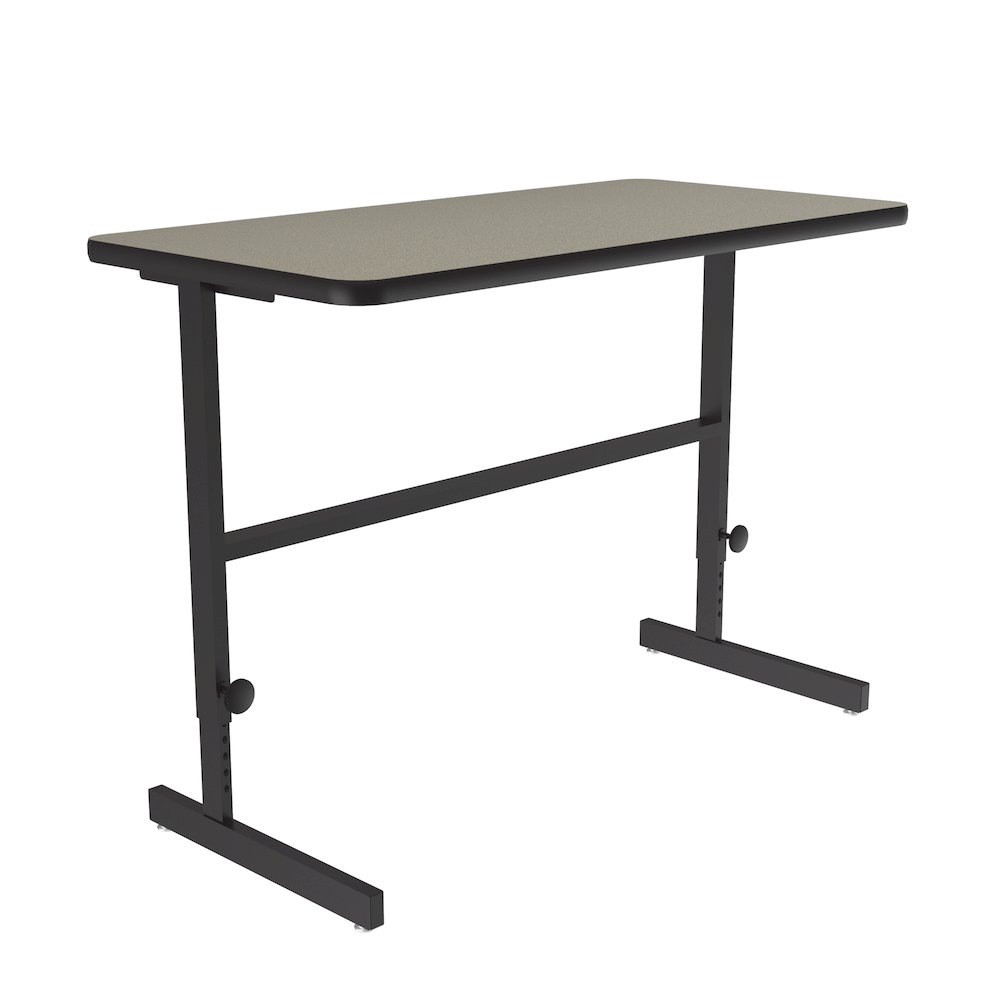 High-Pressure Laminate Top Adjustable Standing  Height Work Station 24x48. Picture 4