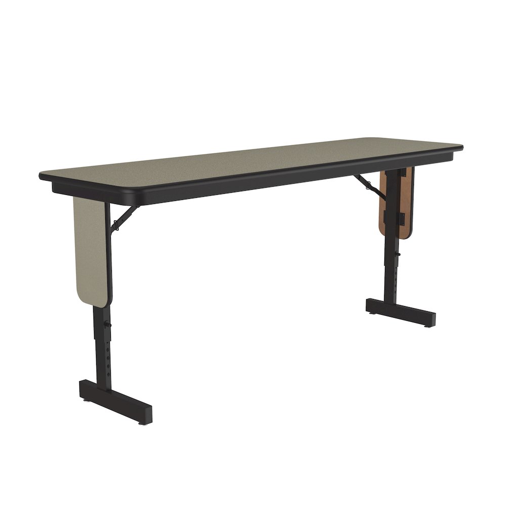 Adjustable Height Deluxe High-Pressure Folding Table with Panel Leg 18x60. Picture 7