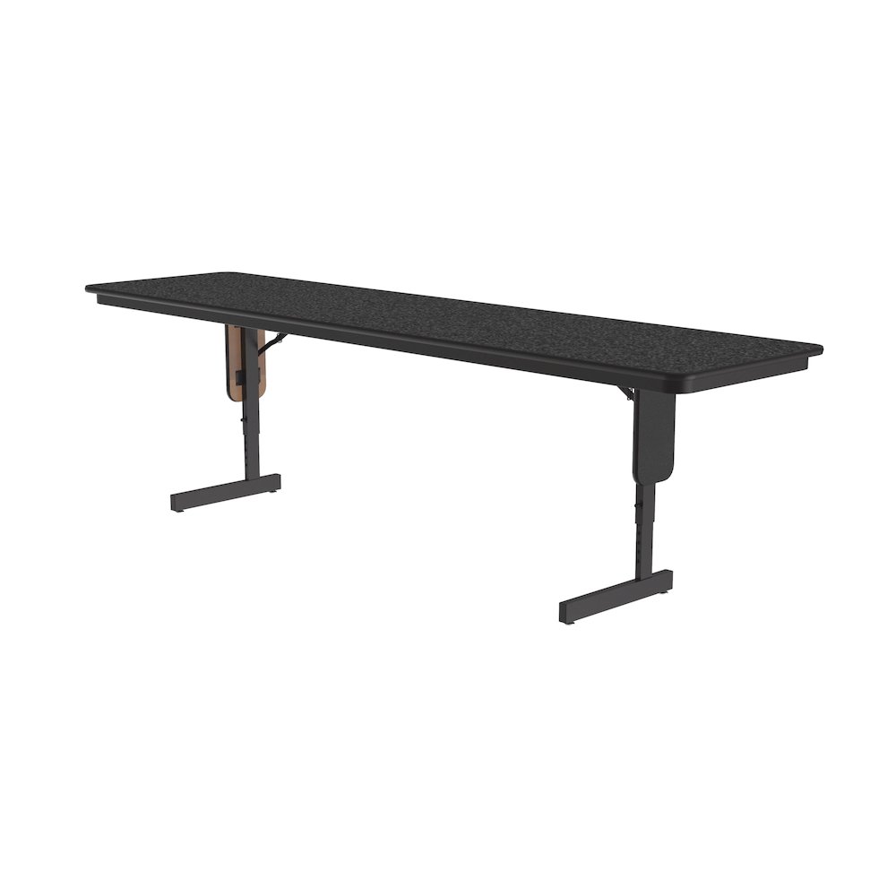 Adjustable Height Deluxe High-Pressure Folding Table with Panel Leg 24x72. Picture 8