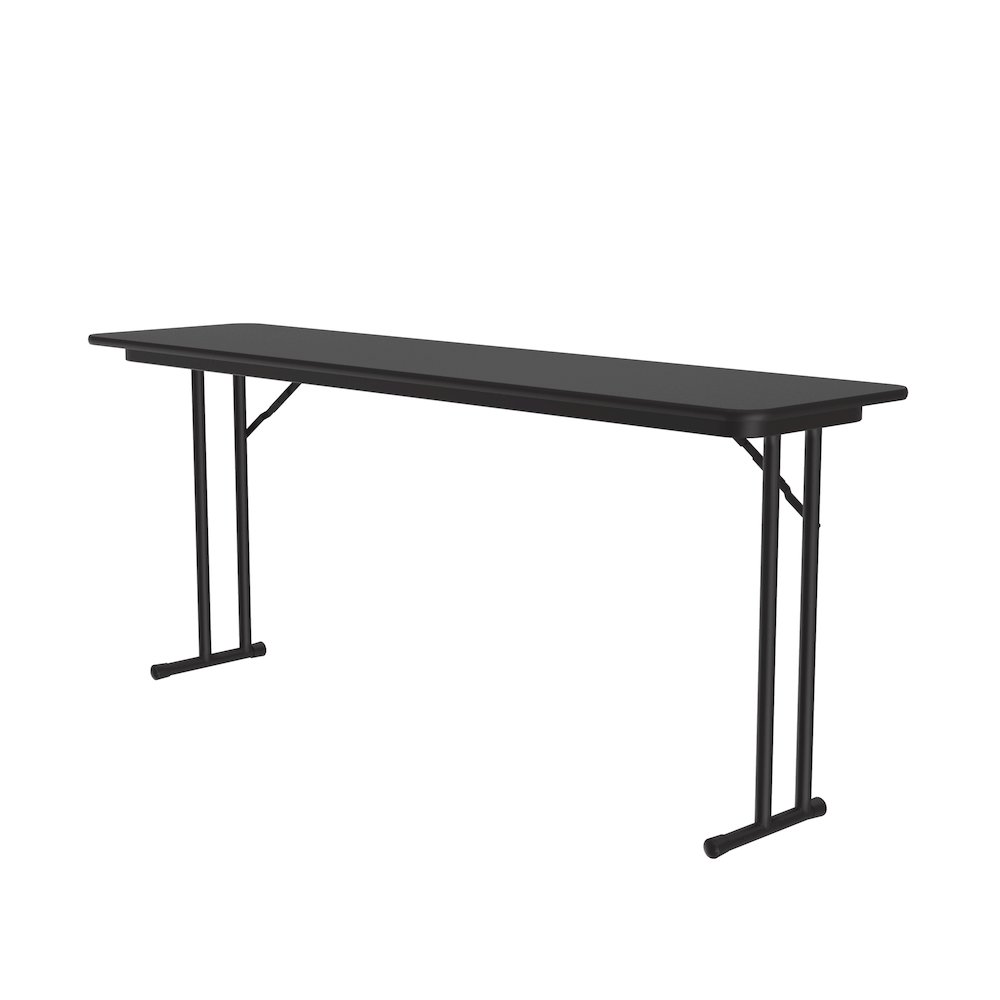 Deluxe High-Pressure Folding Seminar Table with Off-Set Leg 18x72". Picture 12