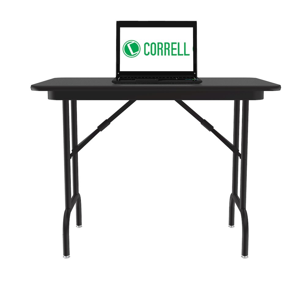 Keyboard Height Melamine Folding Tables 24x48". Picture 3