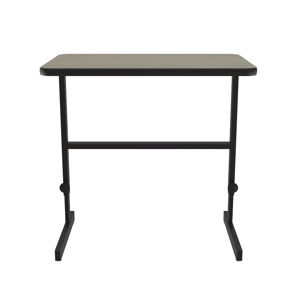 High-Pressure Laminate Top Adjustable Standing  Height Work Station 24x36. Picture 5
