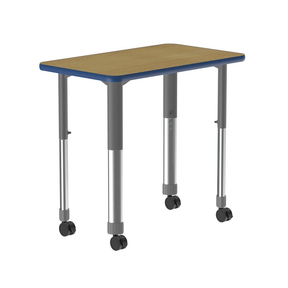 Deluxe High Pressure Collaborative Desk with Casters 34x20". Picture 8
