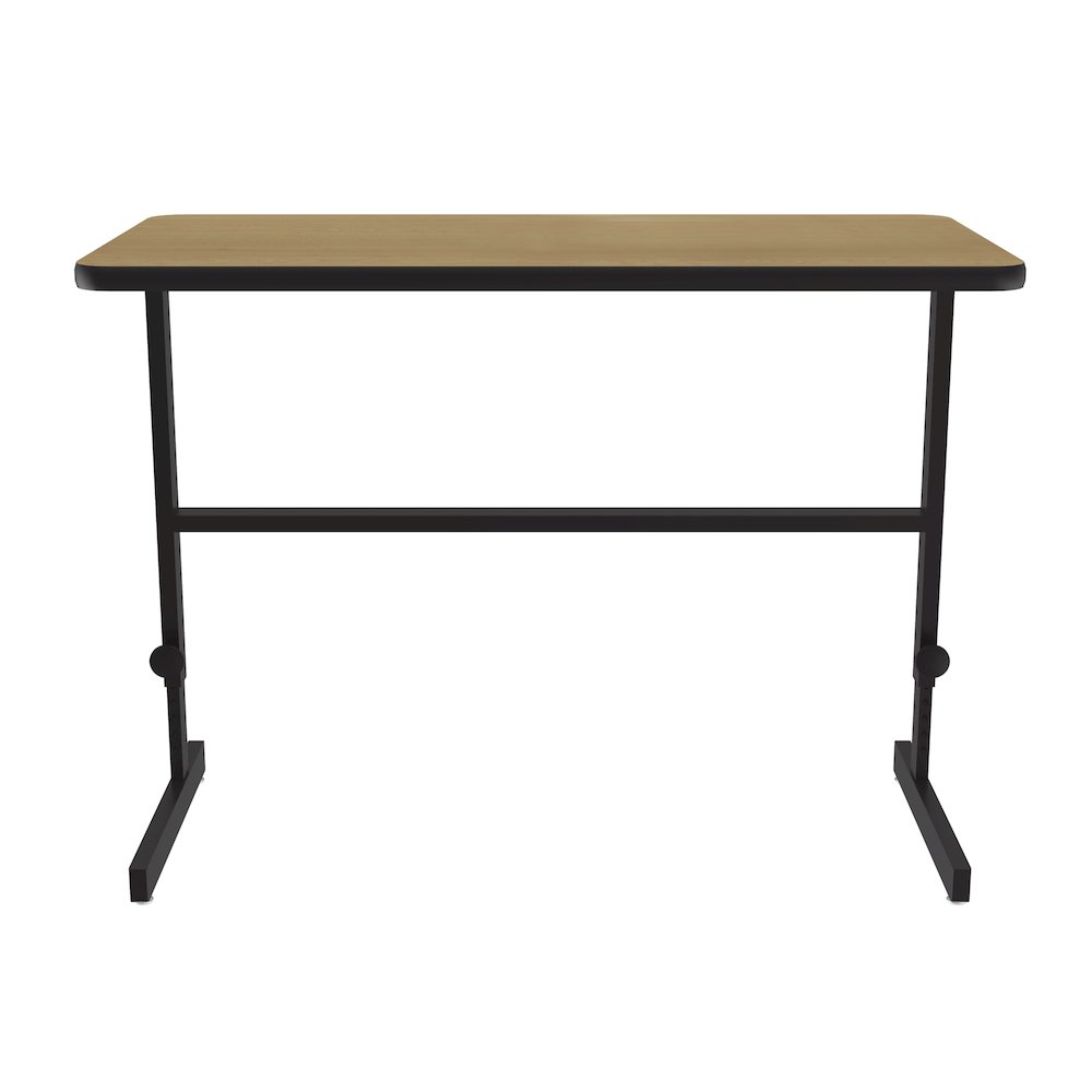 High-Pressure Laminate Top Adjustable Standing  Height Work Station 24x48. Picture 4