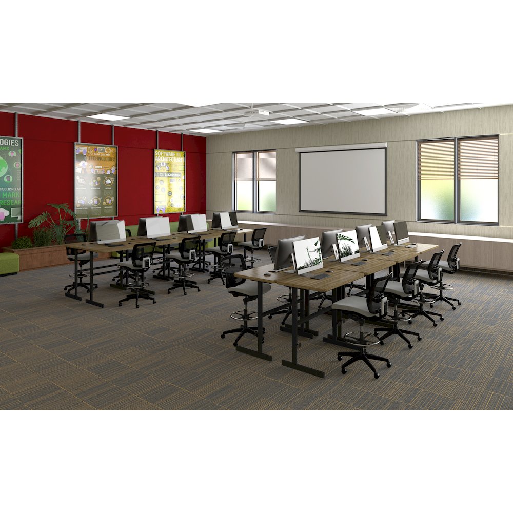 Adjustable Height Deluxe High-Pressure Top Computer/Student Desks  24x36". Picture 4