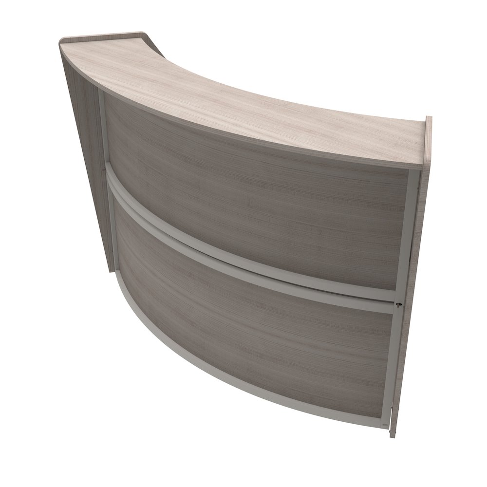 Curve Reception Desk Solid, Ash. Picture 6